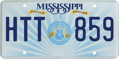 MS license plate HTT859