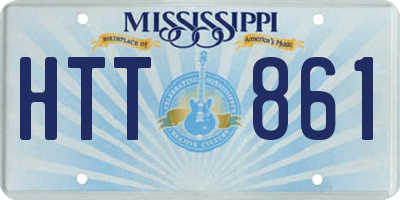 MS license plate HTT861