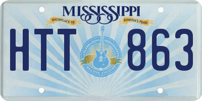 MS license plate HTT863