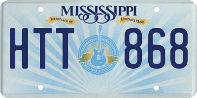 MS license plate HTT868