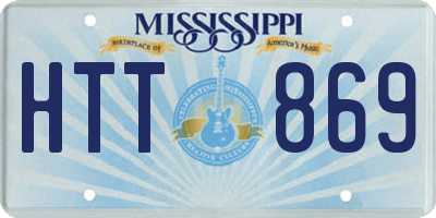 MS license plate HTT869