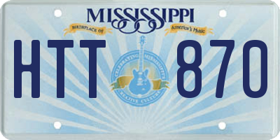 MS license plate HTT870