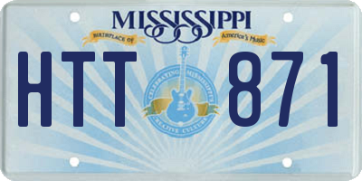 MS license plate HTT871