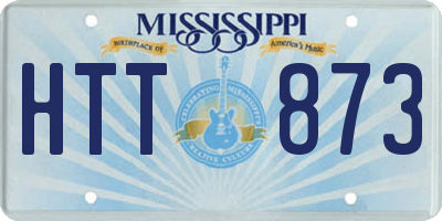 MS license plate HTT873