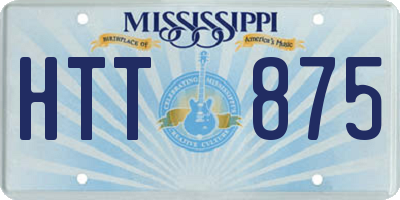 MS license plate HTT875