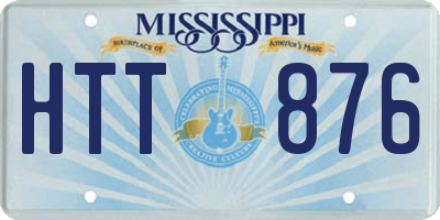 MS license plate HTT876