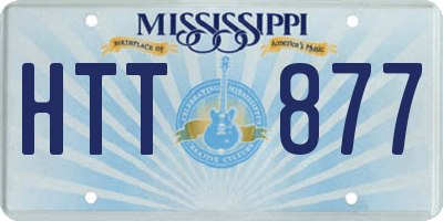 MS license plate HTT877