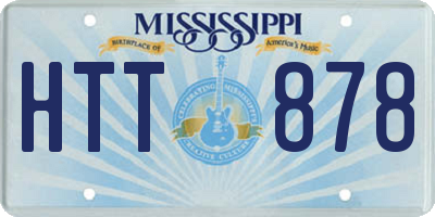 MS license plate HTT878