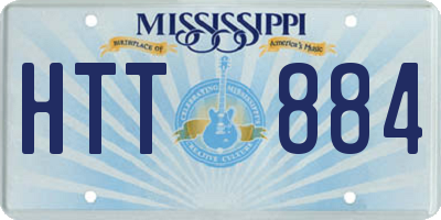 MS license plate HTT884