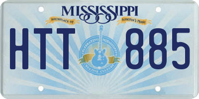 MS license plate HTT885