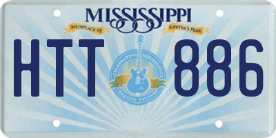 MS license plate HTT886