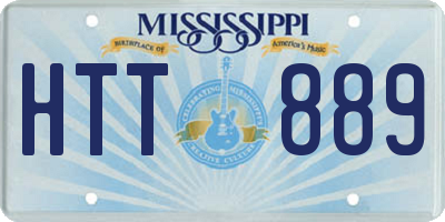 MS license plate HTT889