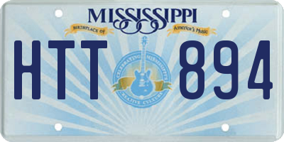 MS license plate HTT894
