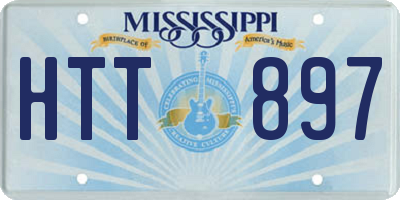 MS license plate HTT897