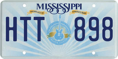 MS license plate HTT898