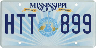 MS license plate HTT899