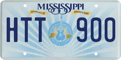 MS license plate HTT900