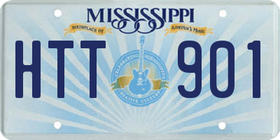 MS license plate HTT901