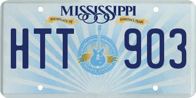 MS license plate HTT903