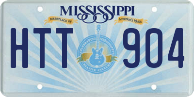 MS license plate HTT904