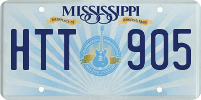 MS license plate HTT905