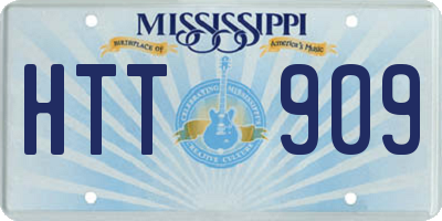 MS license plate HTT909