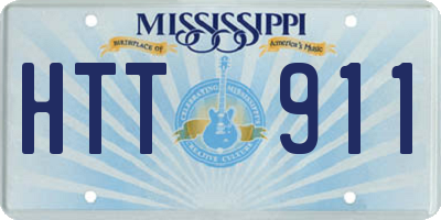 MS license plate HTT911