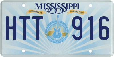 MS license plate HTT916