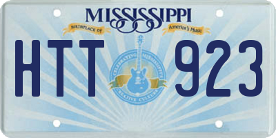 MS license plate HTT923