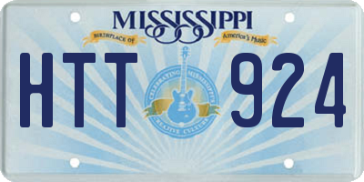 MS license plate HTT924