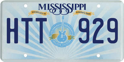 MS license plate HTT929