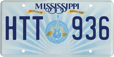 MS license plate HTT936