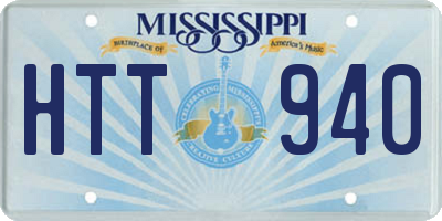 MS license plate HTT940
