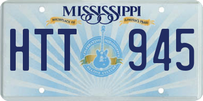 MS license plate HTT945