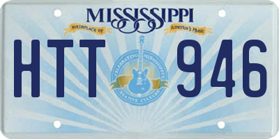 MS license plate HTT946