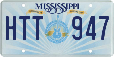 MS license plate HTT947
