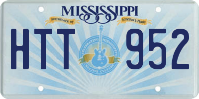 MS license plate HTT952