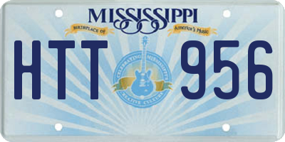 MS license plate HTT956