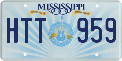 MS license plate HTT959