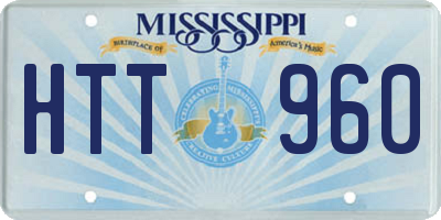MS license plate HTT960