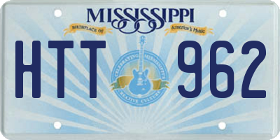 MS license plate HTT962