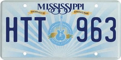 MS license plate HTT963
