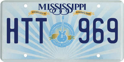 MS license plate HTT969
