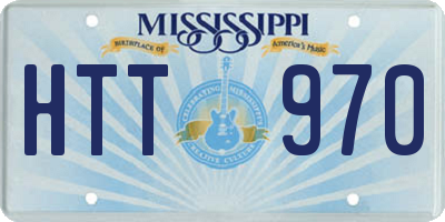 MS license plate HTT970