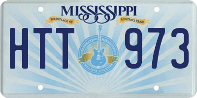 MS license plate HTT973