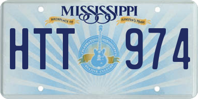 MS license plate HTT974