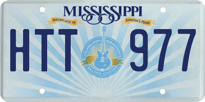 MS license plate HTT977