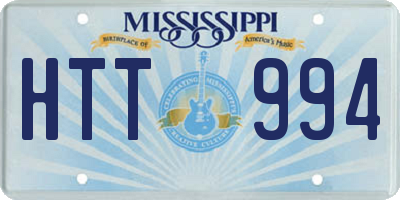 MS license plate HTT994