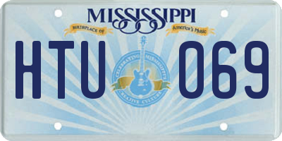MS license plate HTU069