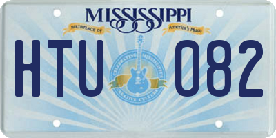 MS license plate HTU082